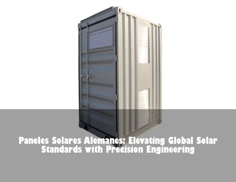 Paneles Solares Alemanes: Elevating Global Solar Standards with Precision Engineering