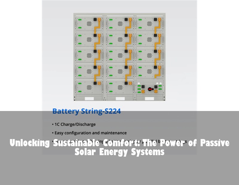 Unlocking Sustainable Comfort: The Power of Passive Solar Energy Systems