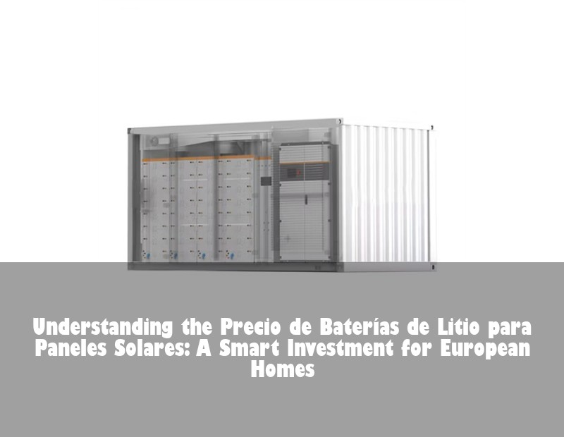 Understanding the Precio de Baterías de Litio para Paneles Solares: A Smart Investment for European Homes