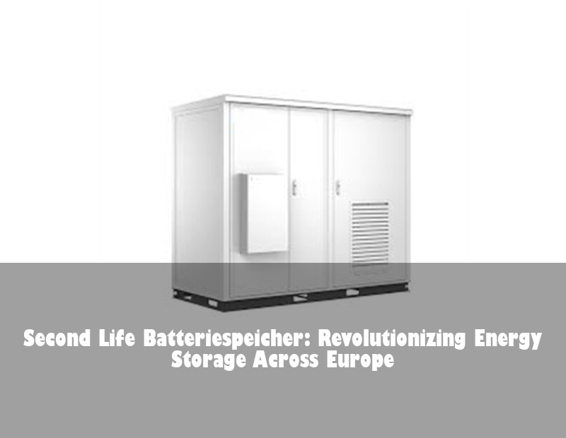 Second Life Batteriespeicher: Revolutionizing Energy Storage Across Europe