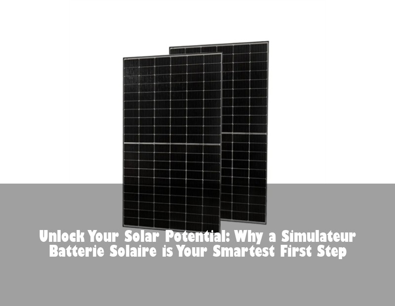 Unlock Your Solar Potential: Why a Simulateur Batterie Solaire is Your Smartest First Step