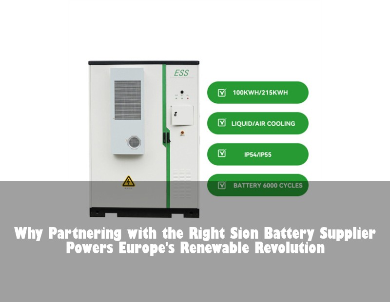Why Partnering with the Right Sion Battery Supplier Powers Europe's Renewable Revolution