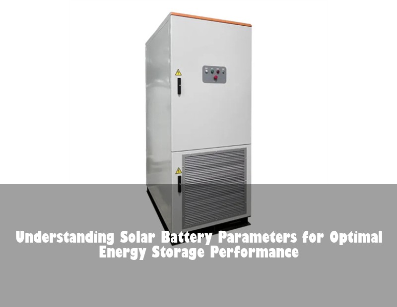 Understanding Solar Battery Parameters for Optimal Energy Storage Performance