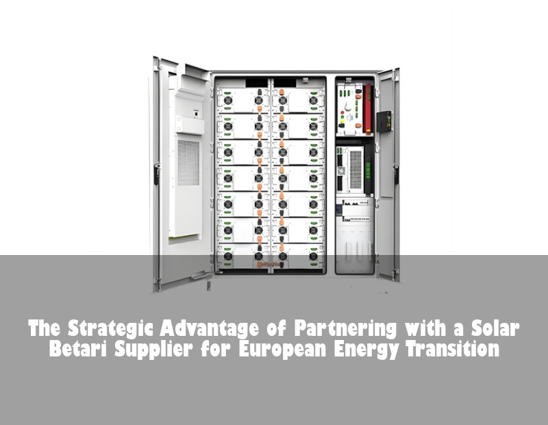 The Strategic Advantage of Partnering with a Solar Betari Supplier for European Energy Transition
