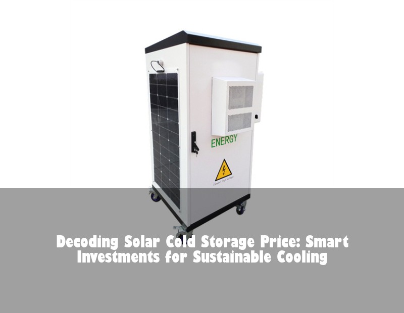 Decoding Solar Cold Storage Price: Smart Investments for Sustainable Cooling