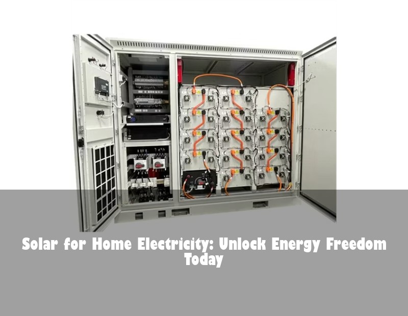 Solar for Home Electricity: Unlock Energy Freedom Today