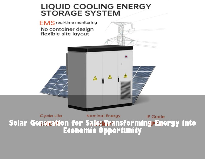 Solar Generation for Sale: Transforming Energy into Economic Opportunity