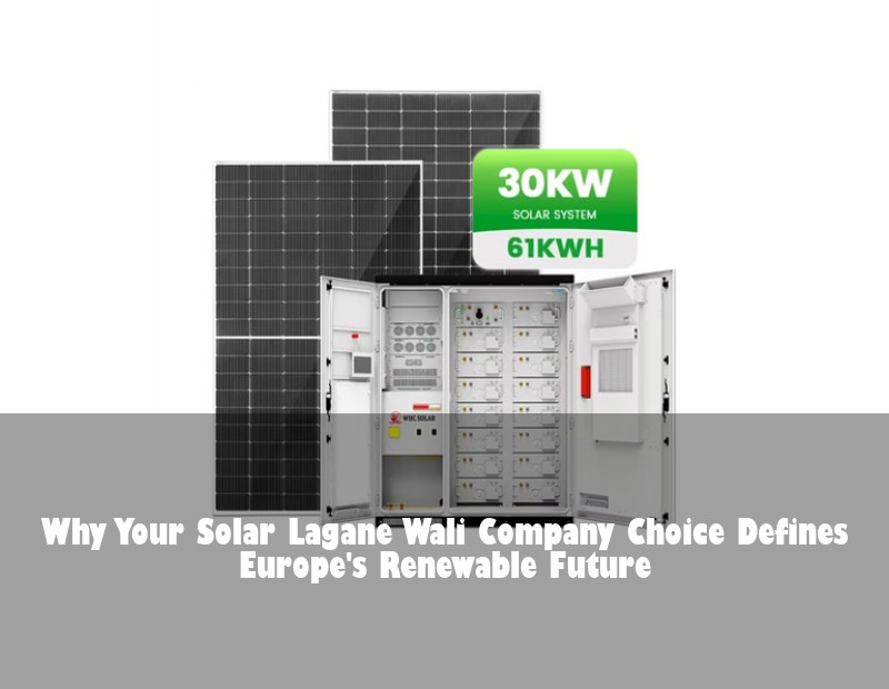 Why Your Solar Lagane Wali Company Choice Defines Europe's Renewable Future