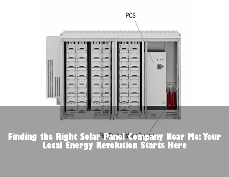 Finding the Right Solar Panel Company Near Me: Your Local Energy Revolution Starts Here