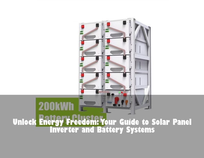 Unlock Energy Freedom: Your Guide to Solar Panel Inverter and Battery Systems