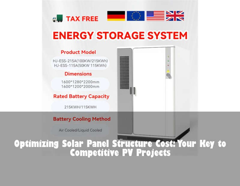 Optimizing Solar Panel Structure Cost: Your Key to Competitive PV Projects