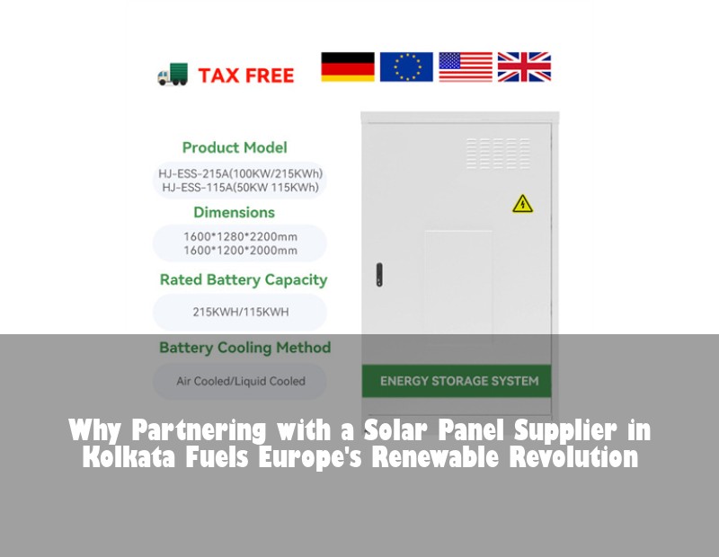 Why Partnering with a Solar Panel Supplier in Kolkata Fuels Europe's Renewable Revolution