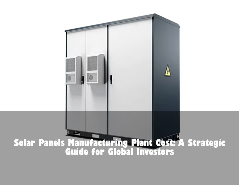 Solar Panels Manufacturing Plant Cost: A Strategic Guide for Global Investors