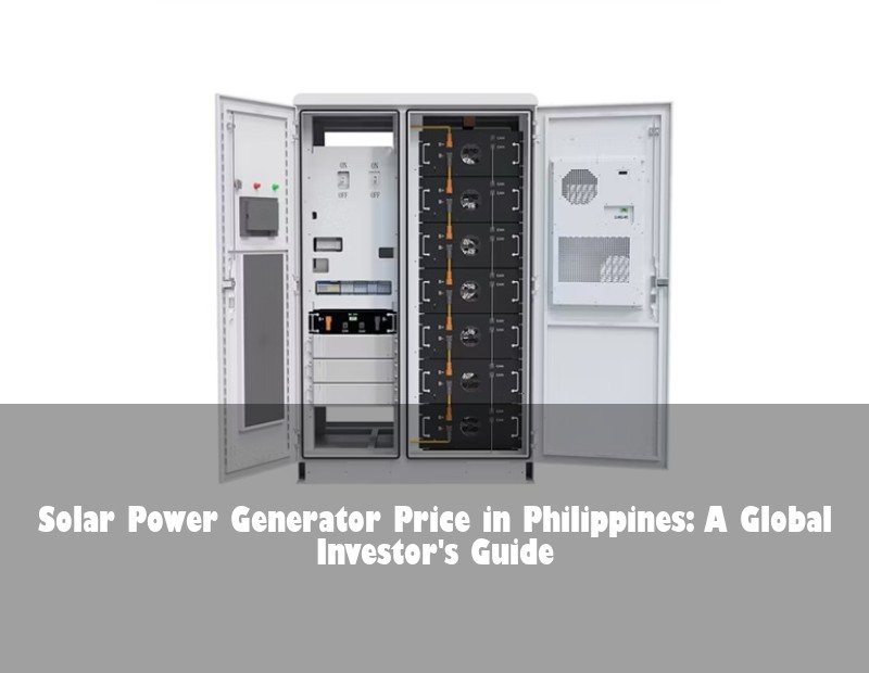 Solar Power Generator Price in Philippines: A Global Investor's Guide | HJ Energy Storage News
