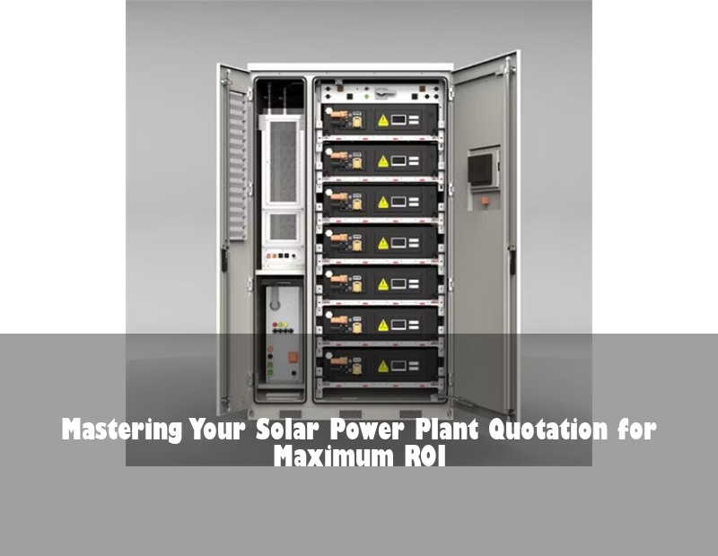 Mastering Your Solar Power Plant Quotation for Maximum ROI