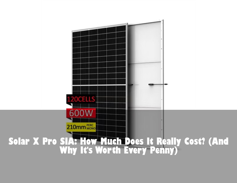 Solar X Pro SIA: How Much Does It Really Cost? (And Why It's Worth Every Penny)