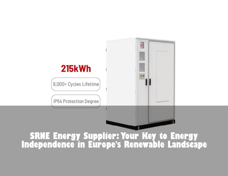 SRNE Energy Supplier: Your Key to Energy Independence in Europe's Renewable Landscape | HJ Energy Storage News