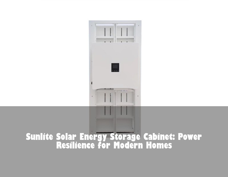 Sunlite Solar Energy Storage Cabinet: Power Resilience for Modern Homes