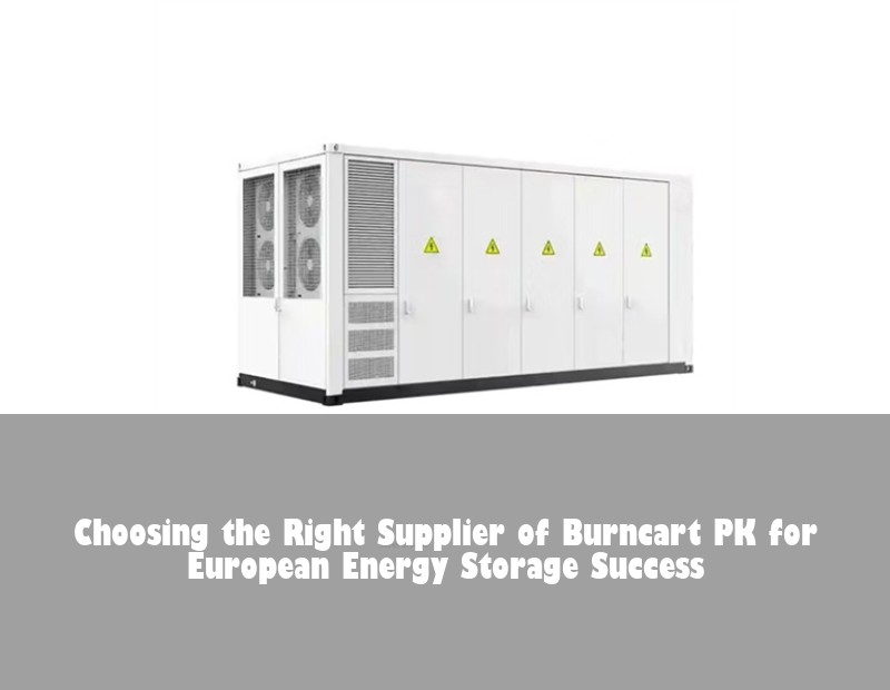 Choosing the Right Supplier of Burncart PK for European Energy Storage Success