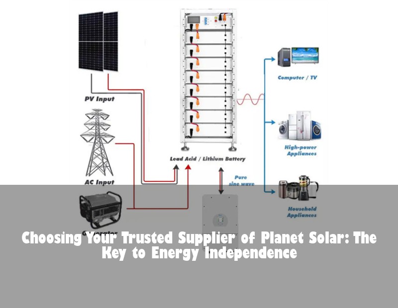 Choosing Your Trusted Supplier of Planet Solar: The Key to Energy Independence