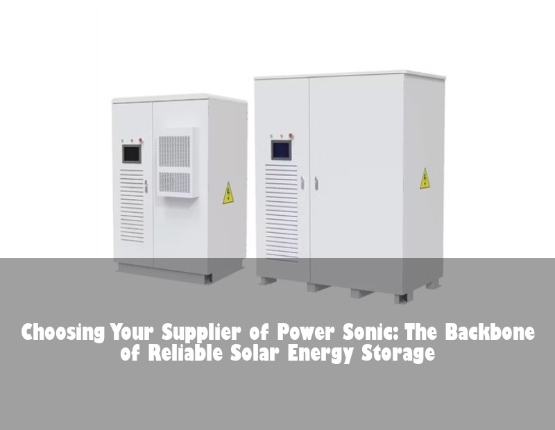 Choosing Your Supplier of Power Sonic: The Backbone of Reliable Solar Energy Storage