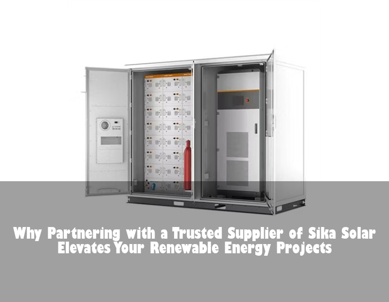 Why Partnering with a Trusted Supplier of Sika Solar Elevates Your Renewable Energy Projects