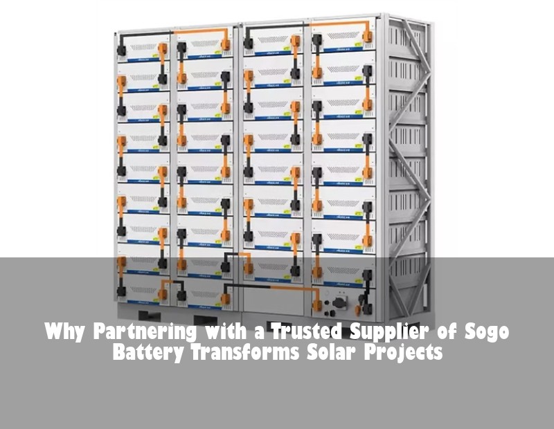 Why Partnering with a Trusted Supplier of Sogo Battery Transforms Solar Projects