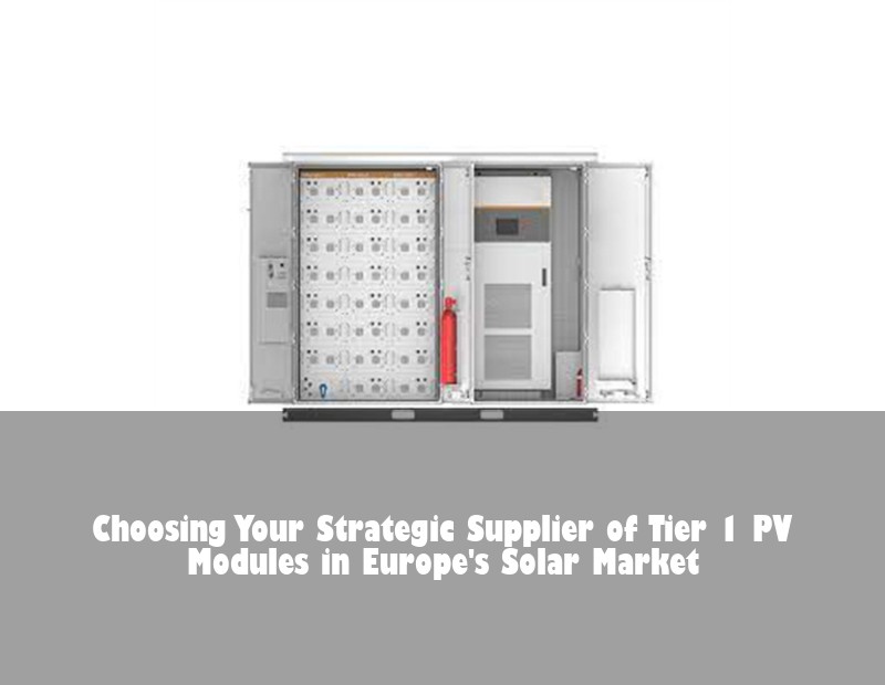 Choosing Your Strategic Supplier of Tier 1 PV Modules in Europe's Solar Market