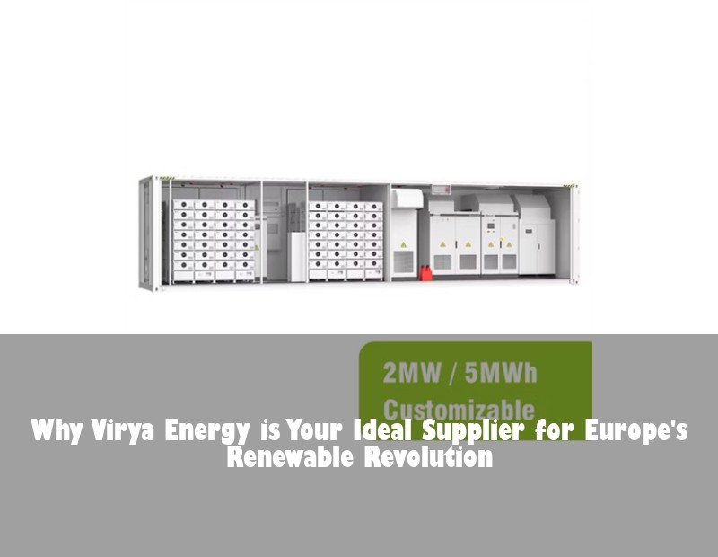 Why Virya Energy is Your Ideal Supplier for Europe's Renewable Revolution