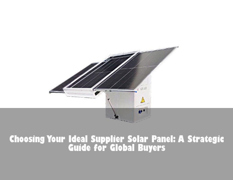Choosing Your Ideal Supplier Solar Panel: A Strategic Guide for Global Buyers