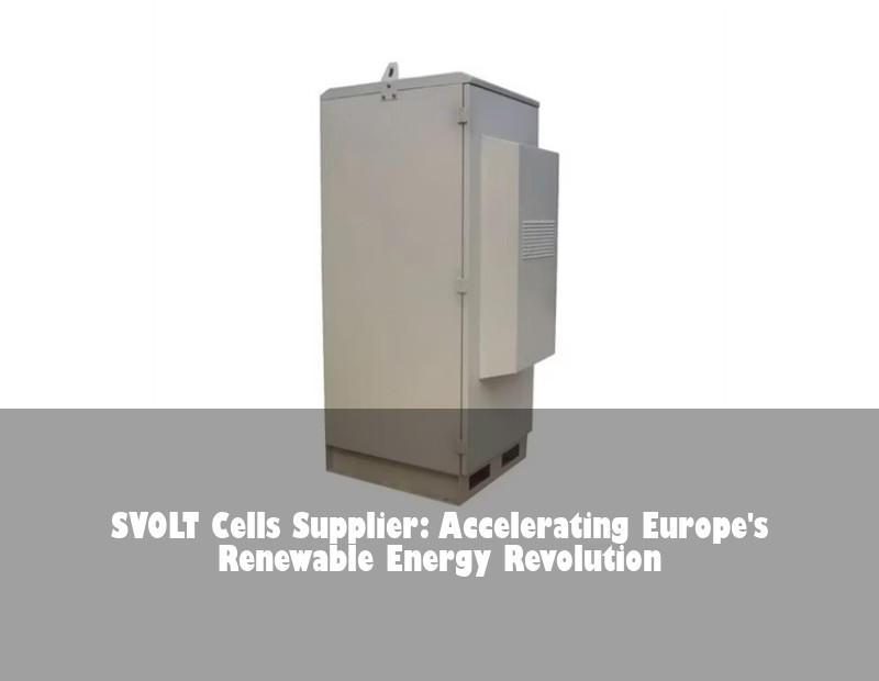 SVOLT Cells Supplier: Accelerating Europe's Renewable Energy Revolution