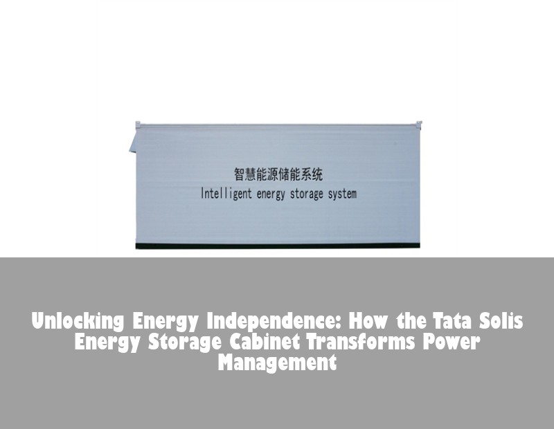 Unlocking Energy Independence: How the Tata Solis Energy Storage Cabinet Transforms Power Management
