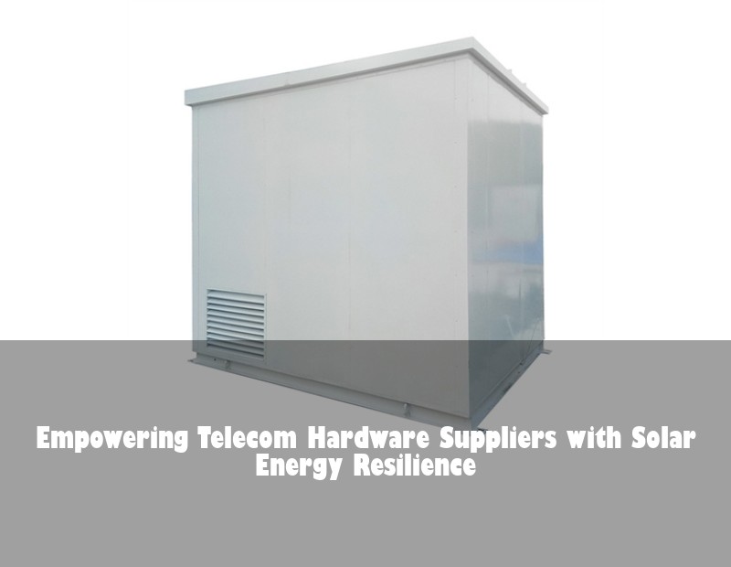 Empowering Telecom Hardware Suppliers with Solar Energy Resilience