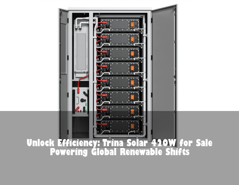 Unlock Efficiency: Trina Solar 420W for Sale Powering Global Renewable Shifts