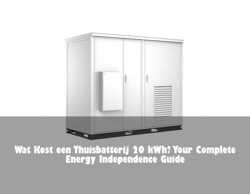 Wat Kost een Thuisbatterij 20 kWh? Your Complete Energy Independence Guide
