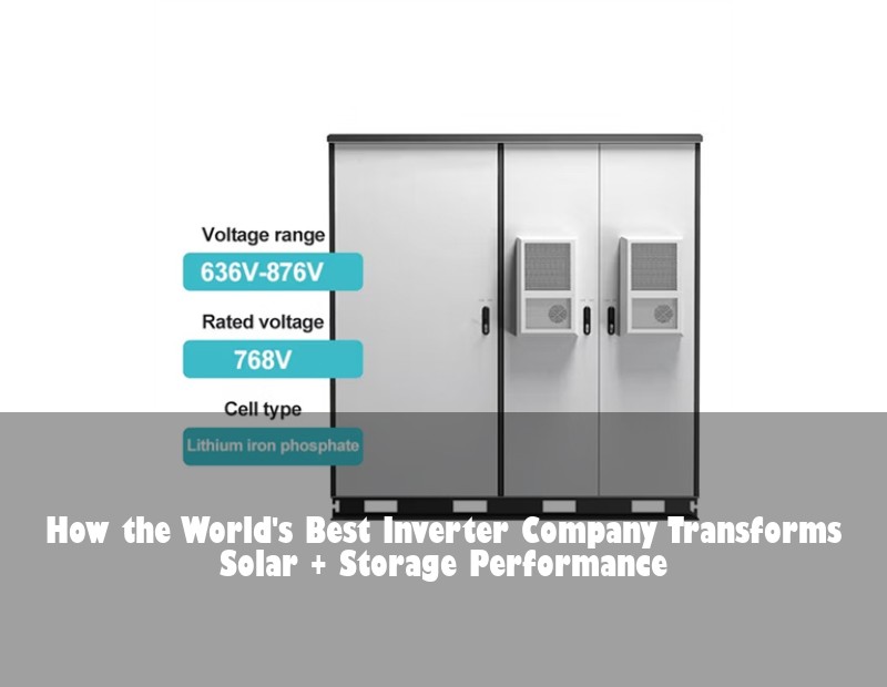 How the World's Best Inverter Company Transforms Solar + Storage Performance | HJ Energy Storage News